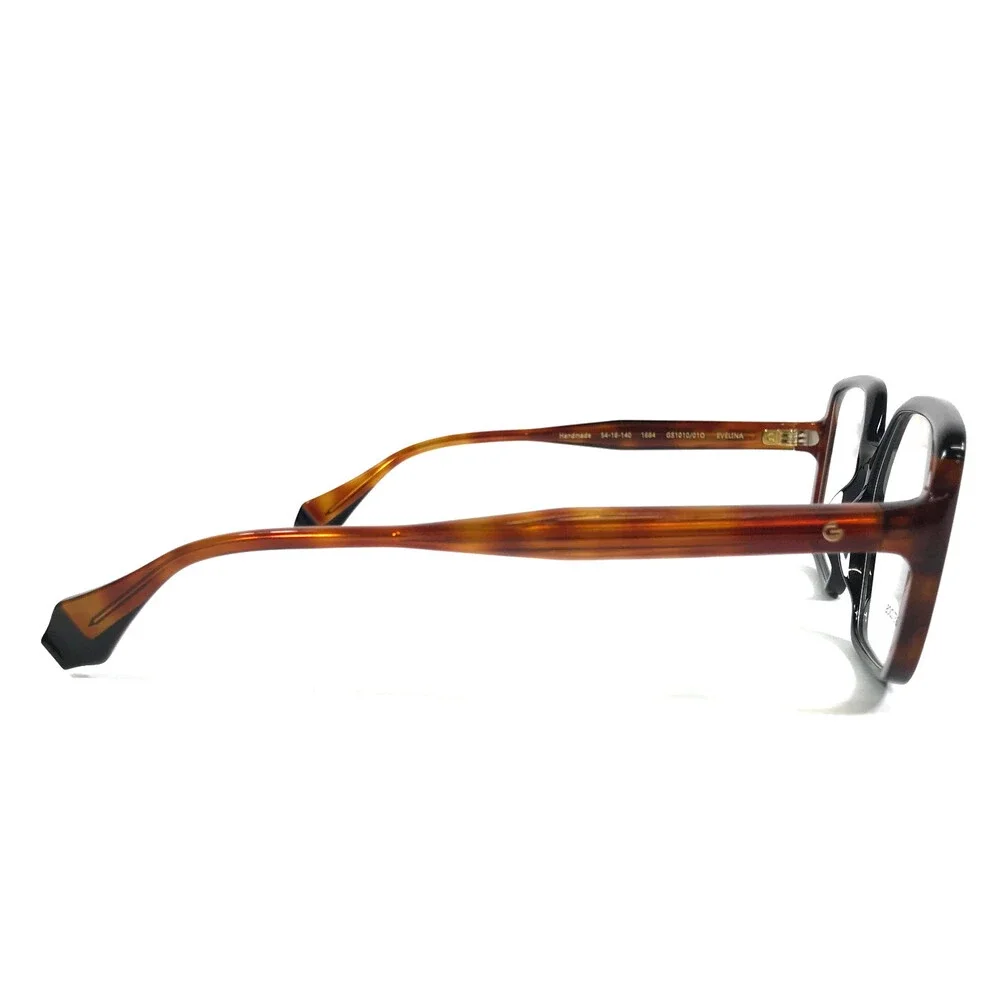 Gigi Studios Eyeglasses Frames EVELINA GS1010/01O Black Brown Full Rim 54-16-140